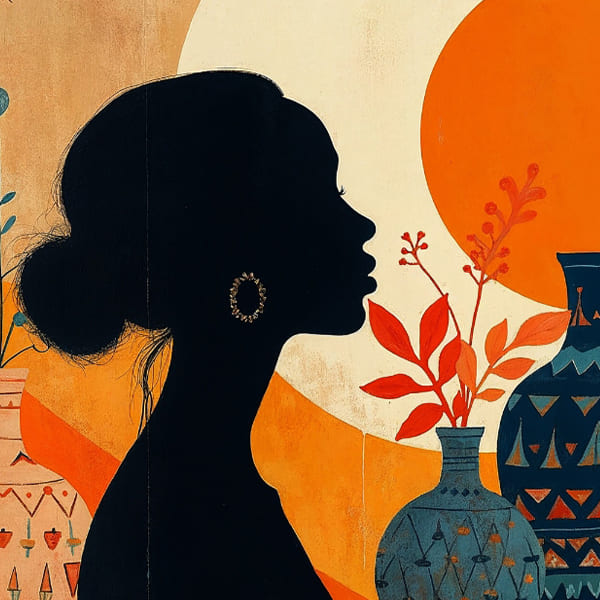 Silhouette Vessel Art