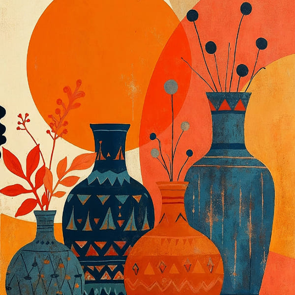 Silhouette Vessel Art