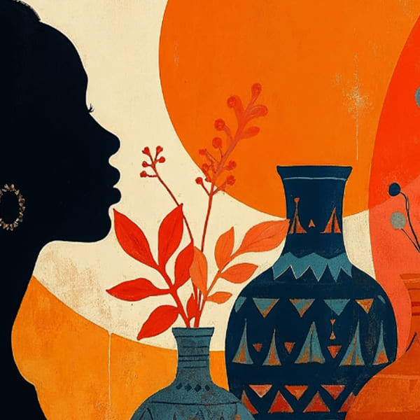 Silhouette Vessel Art