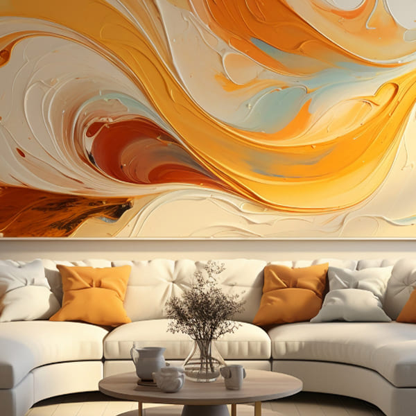 Golden Swirl Mural