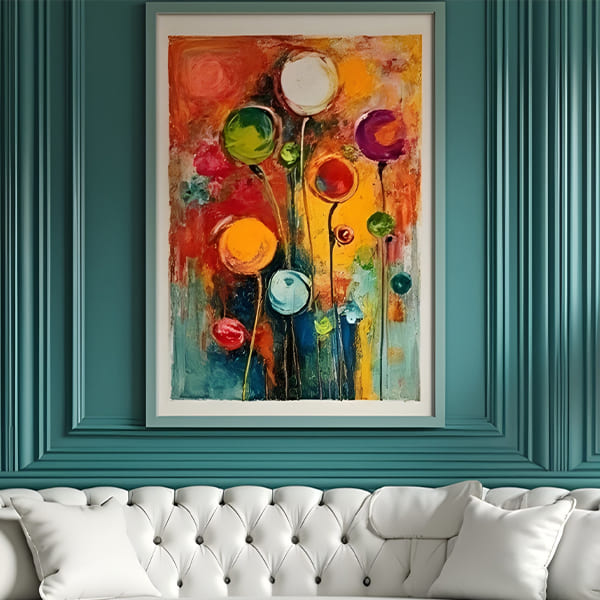 Vibrant Sphere Canvas