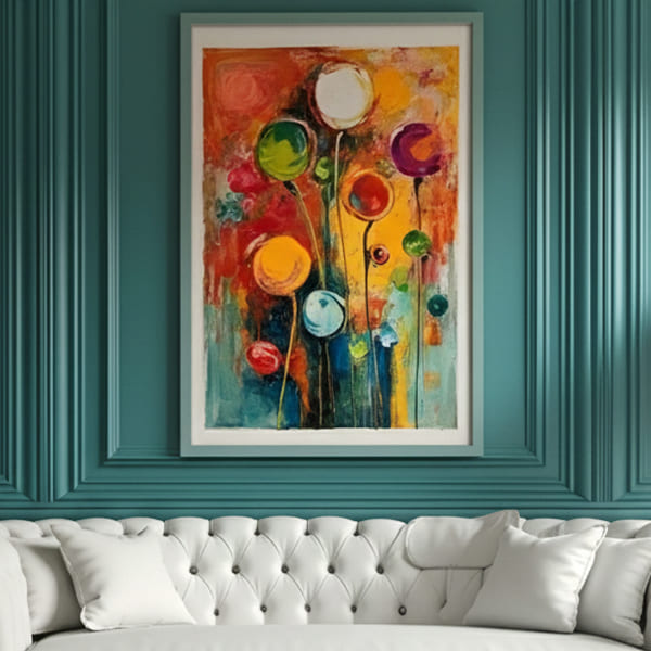 Vibrant Sphere Canvas